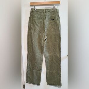 REVOLVE Rolla's Heidi Jean in Fern Green Denim Jeans. High Waisted